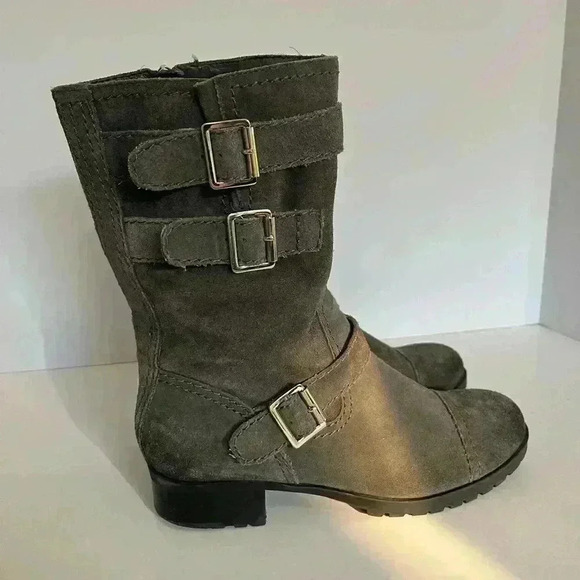 Marc Fisher Shoes - Mark Fisher Suede Moto Boots